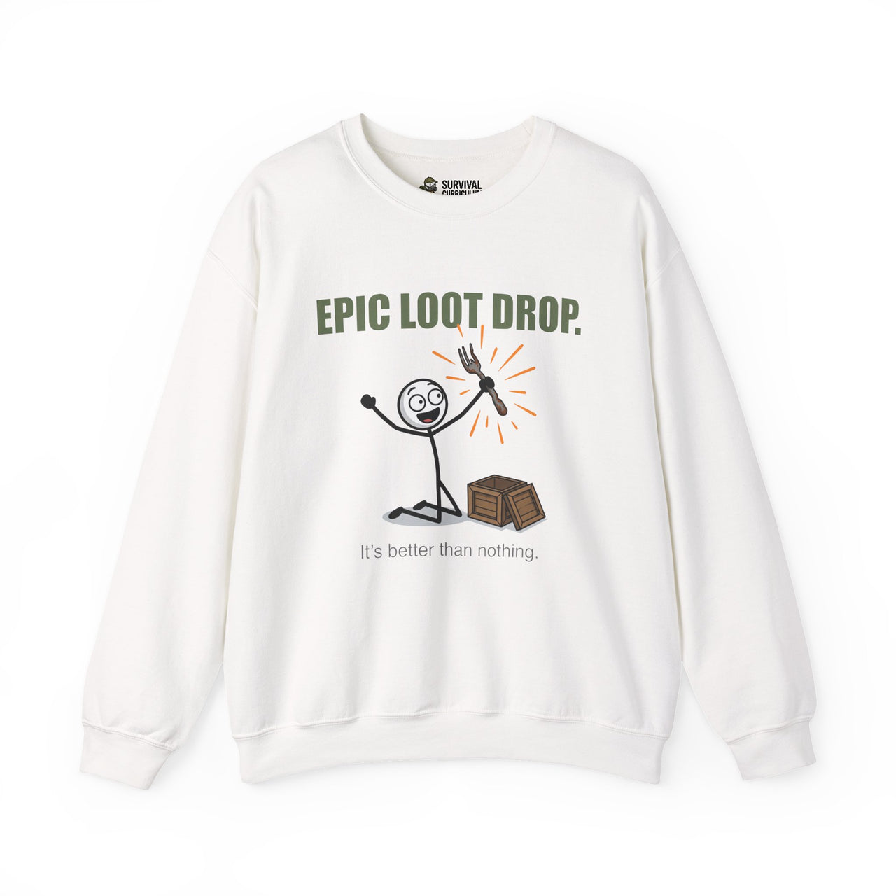 "Epic Loot Drop" Survival Crewneck - Scavenger Priority Gear