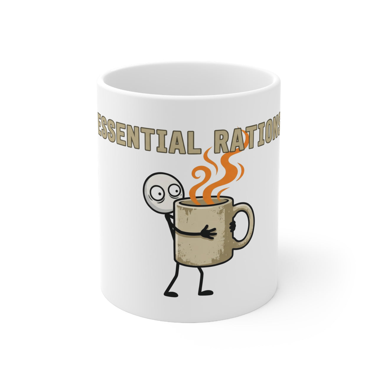 "Essential Rations" Ceramic Mug - Liquid Morale Container
