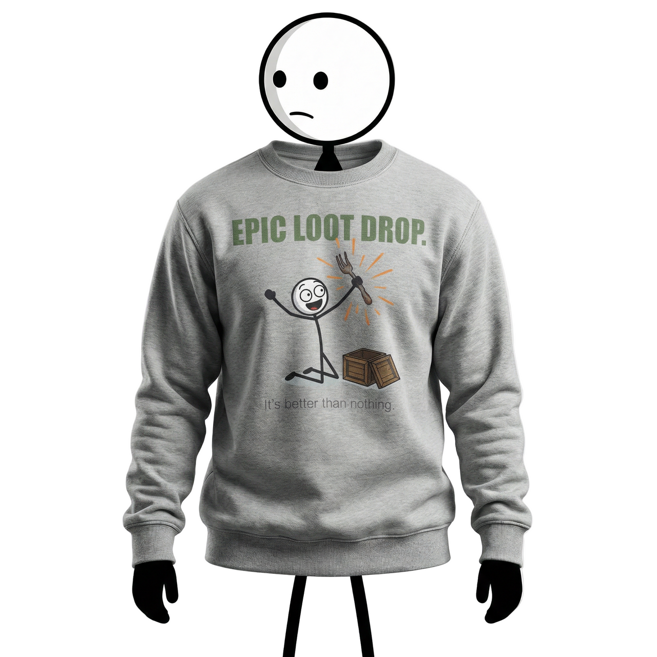 "Epic Loot Drop" Survival Crewneck - Scavenger Priority Gear