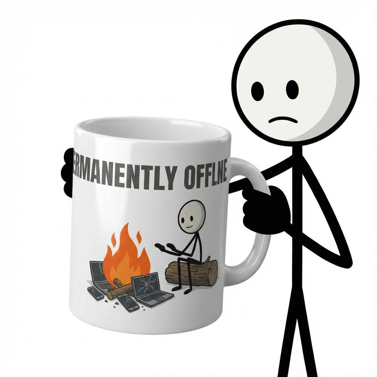 "Permanently Offline" Survival Mug - The Ultimate Firewall