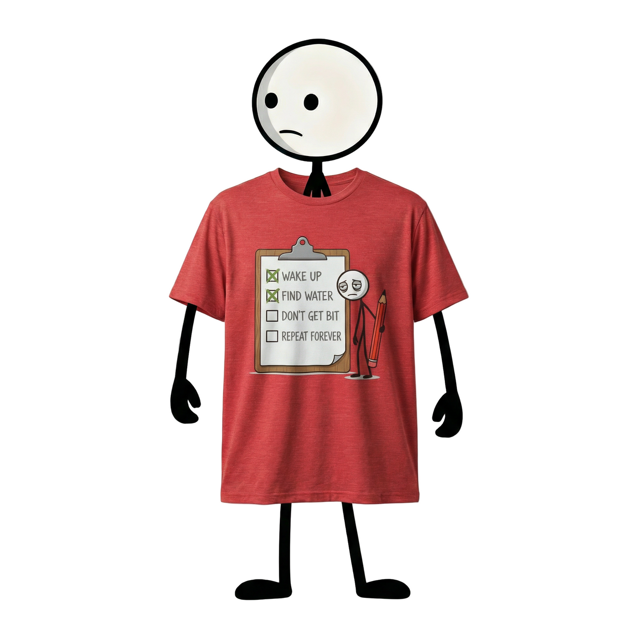 "The Endless Grind" Survival Checklist Tee - Daily Routine