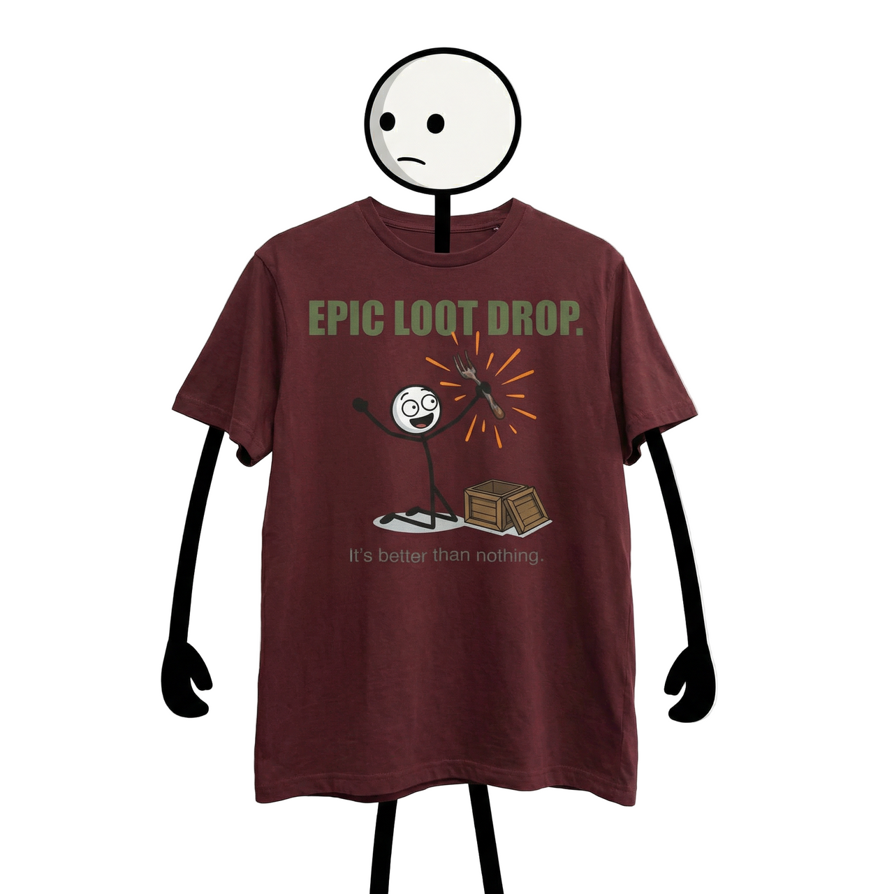 "Epic Loot Drop" Graphic Tee - Sarcastic Inventory