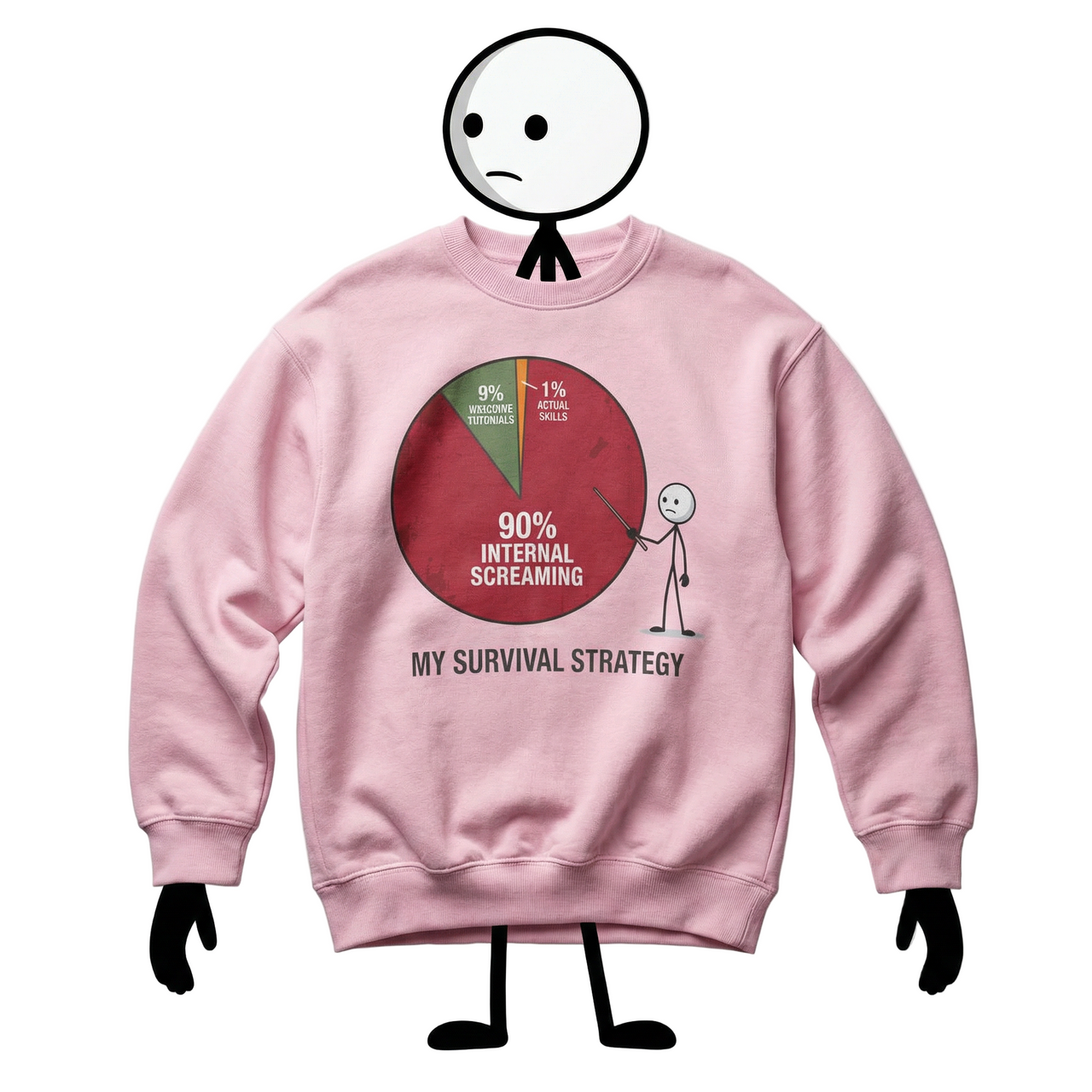 "The Survival Strategy" Survival Crewneck - Panic Management Gear