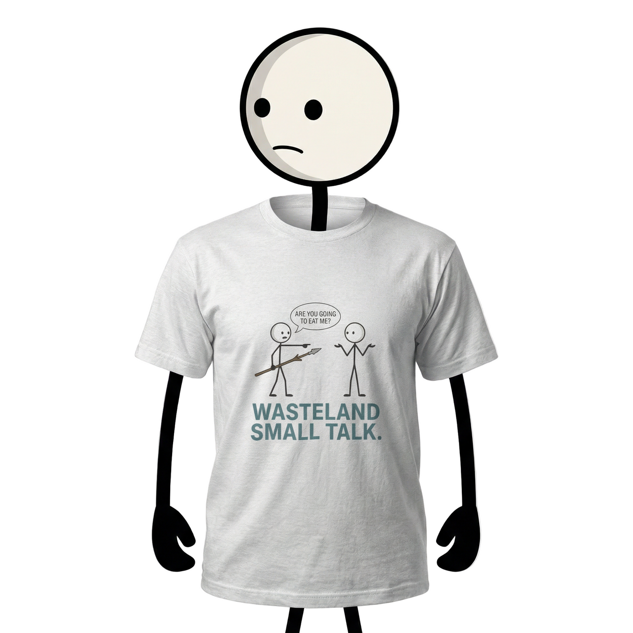 "Wasteland Small Talk" Social Tee - Stranger Danger Protocol